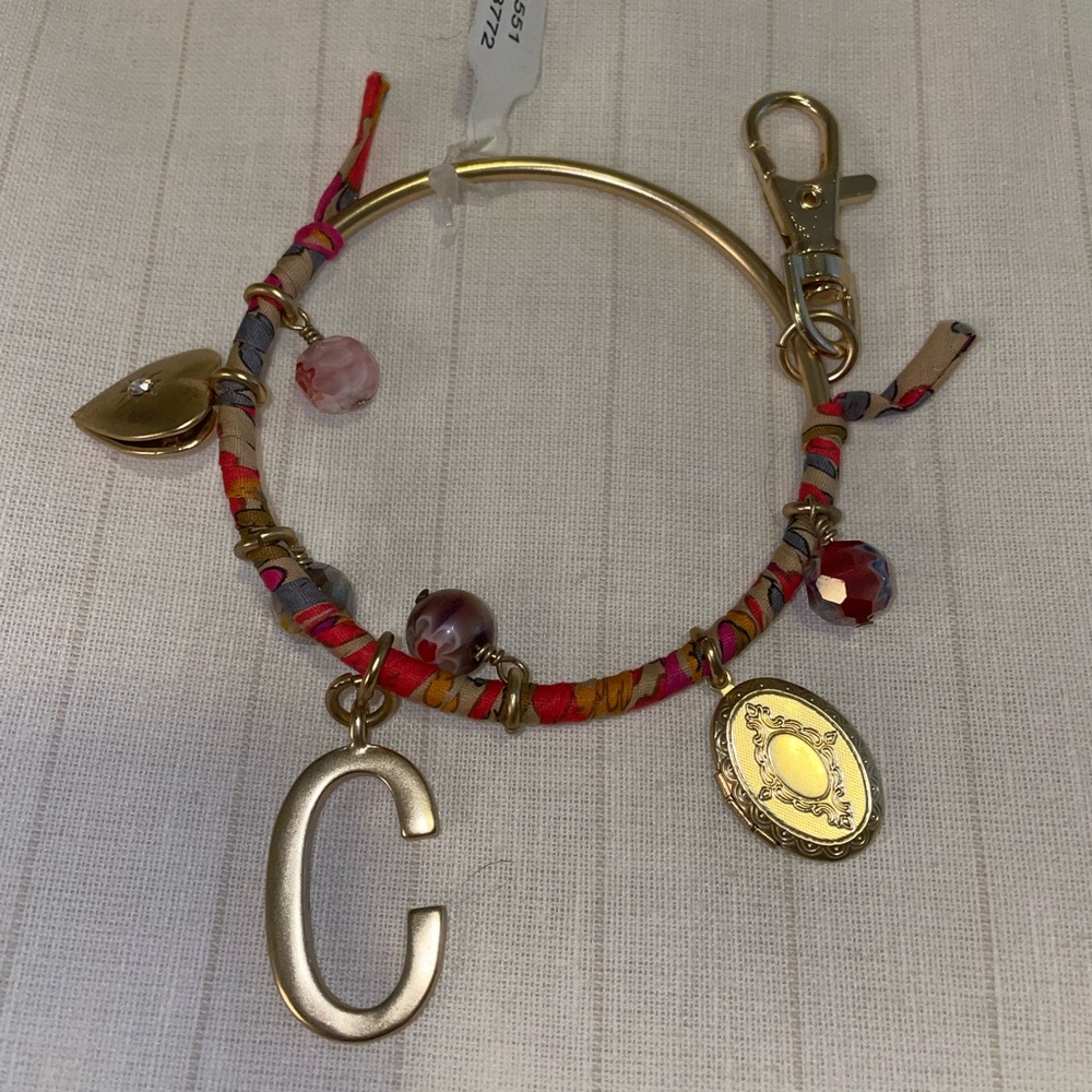 Anthropologie “C” keychain holder
